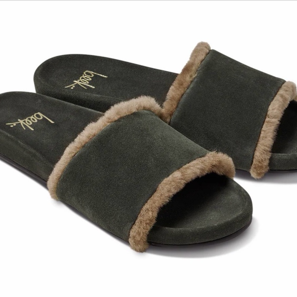 NWT beek Gallito Shearling Slide Sandal